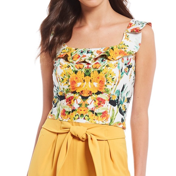 ANTONIO MELANI Tops - Antonio Melani Emely Sleeveless Cotton Floral Top